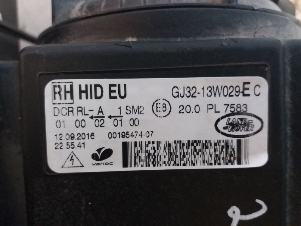 Б/У Фара Land Rover Range Rover Evoque 15- RH КСЕНОН 20551 — изображение 8